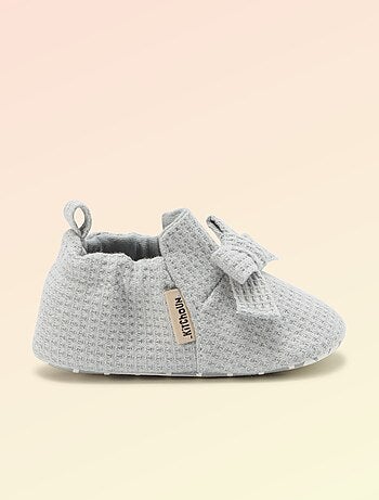 Chausson 'Kitchoun' détaillé en coton