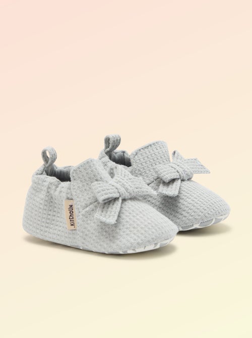 Chausson 'Kitchoun' détaillé en coton - Kiabi