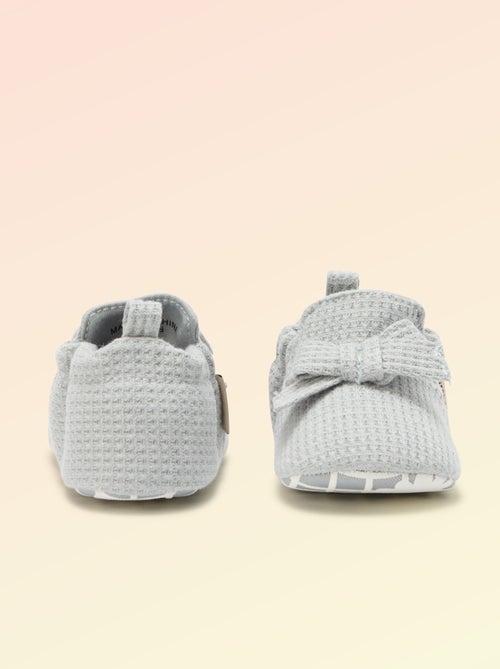 Chausson 'Kitchoun' détaillé en coton - Kiabi