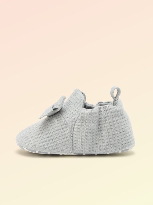 Chausson 'Kitchoun' détaillé en coton - Kiabi