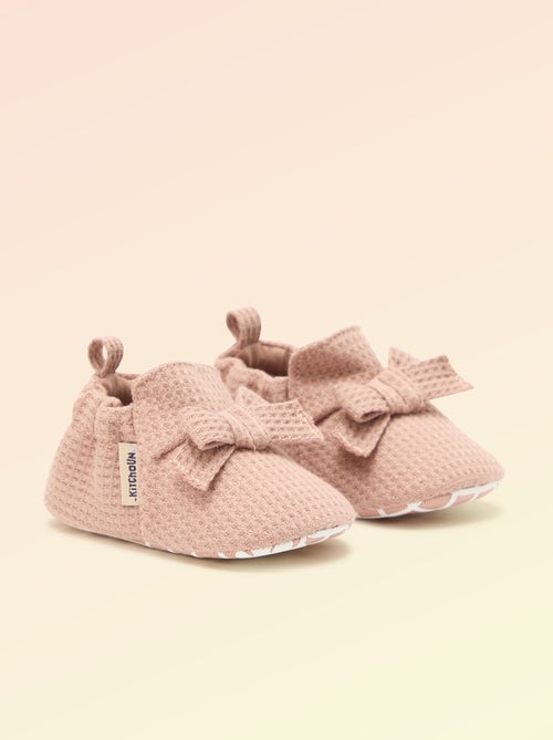 Chausson 'Kitchoun' détaillé en coton - Kiabi
