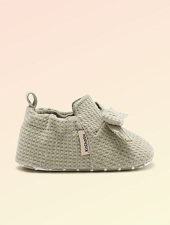 Chausson 'Kitchoun' détaillé en coton