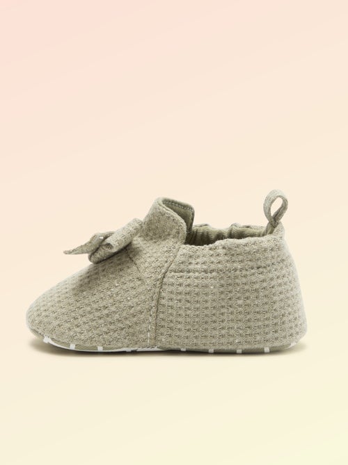 Chausson 'Kitchoun' détaillé en coton - Kiabi