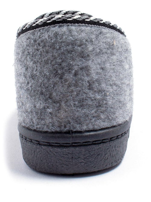 Chausson mocassin grande largeur mixte brodé - Afibel - Kiabi