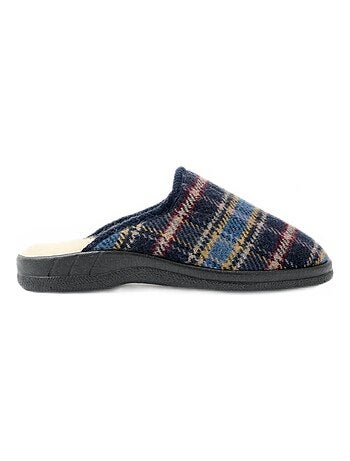 Chausson mule grande largeur fourrée laine