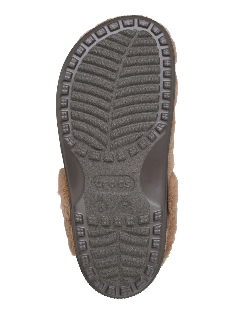 Chausson Plate à Enfiler Crocs Classic Unfurgettable Clog Marron - Kiabi