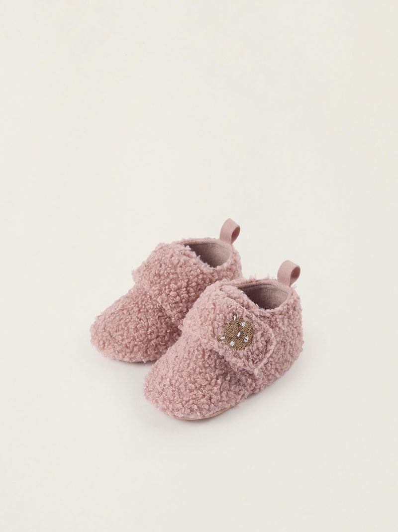 Chausson sherpa, fermeture auto-agrippante Beavers`s Colorado Secret Rose - Kiabi