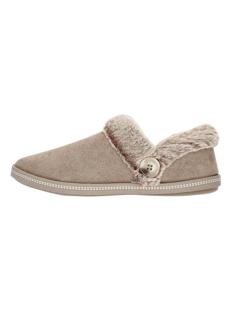 Chaussons à Enfiler Skechers Cozy Campfire Taupe - Kiabi