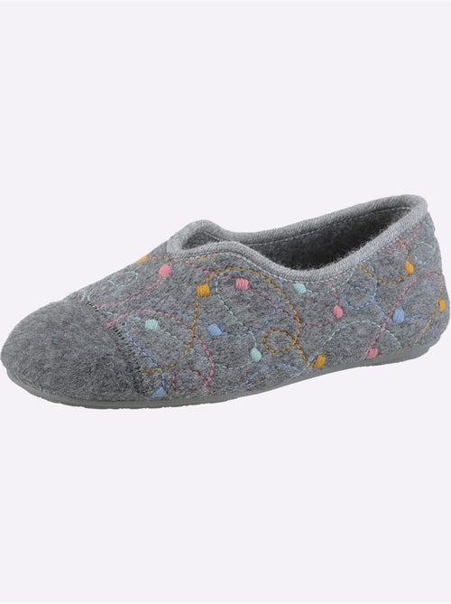 Chaussons à la coupe en v avec motif à pois colorés - taille standard - witt - Kiabi Chaussons à la coupe en v avec motif à pois colorés - taille standard - witt - Kiabi