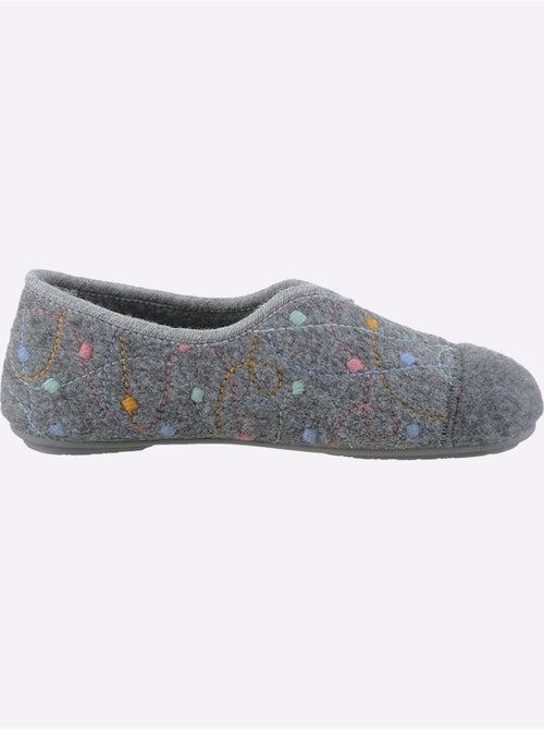 Chaussons à la coupe en v avec motif à pois colorés - taille standard - witt - Kiabi Chaussons à la coupe en v avec motif à pois colorés - taille standard - witt - Kiabi