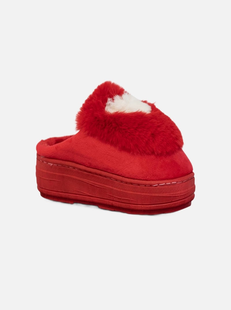 Chaussons à motifs Kebello Rouge - Kiabi