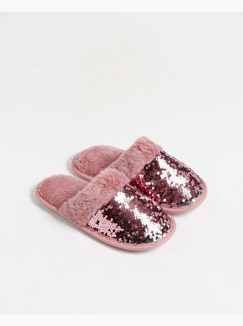 Chaussons à paillettes pour femmes ADMAS - Kiabi Chaussons à paillettes pour femmes ADMAS - Kiabi