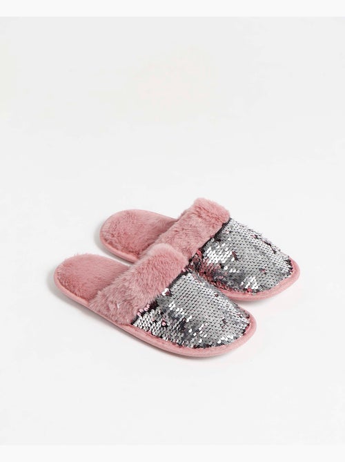 Chaussons à paillettes pour femmes ADMAS - Kiabi Chaussons à paillettes pour femmes ADMAS - Kiabi