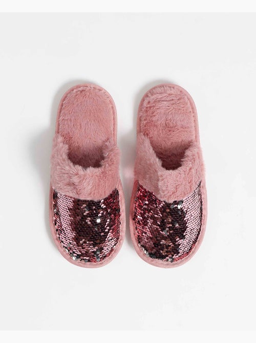 Chaussons à paillettes pour femmes ADMAS - Kiabi Chaussons à paillettes pour femmes ADMAS - Kiabi