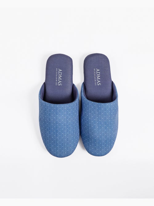 Chaussons à rayures et à pois pour hommes ADMAS - Kiabi Chaussons à rayures et à pois pour hommes ADMAS - Kiabi