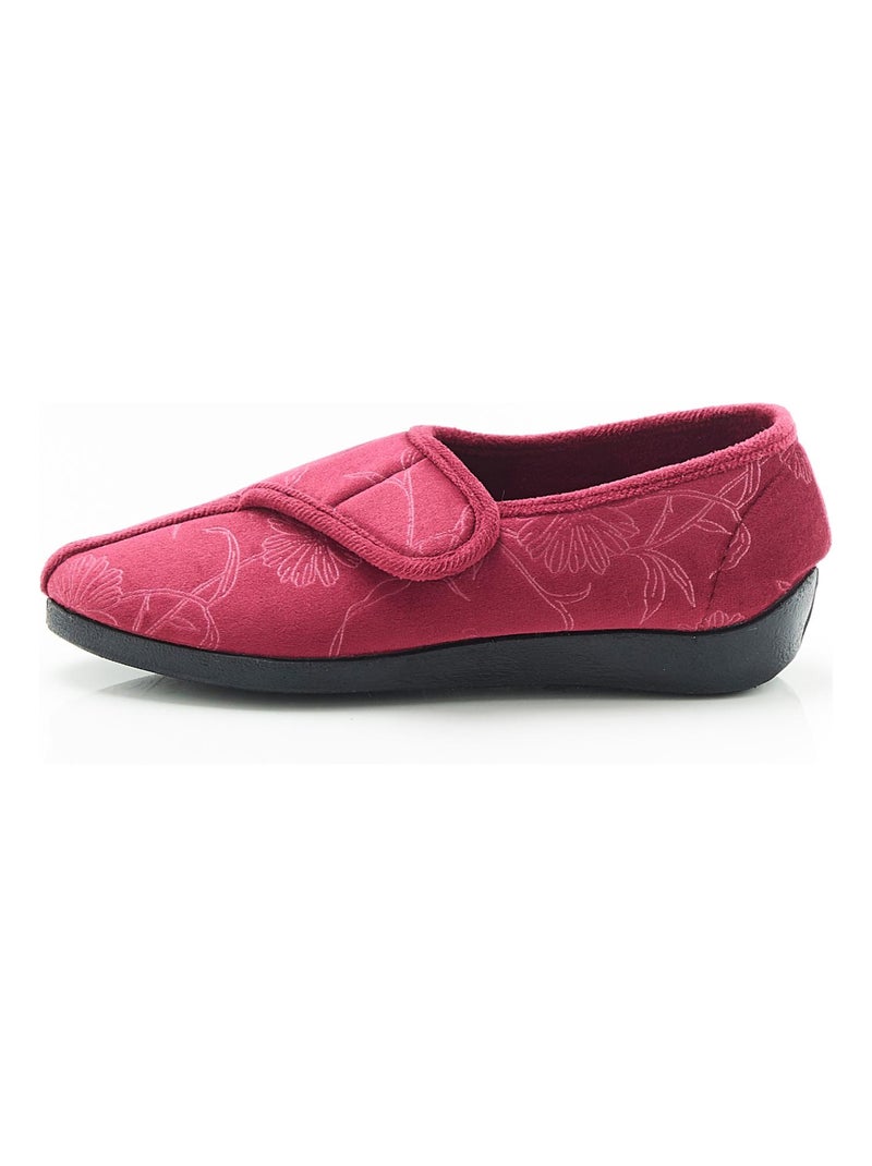 Chaussons à scratch - Damart Rouge - Kiabi