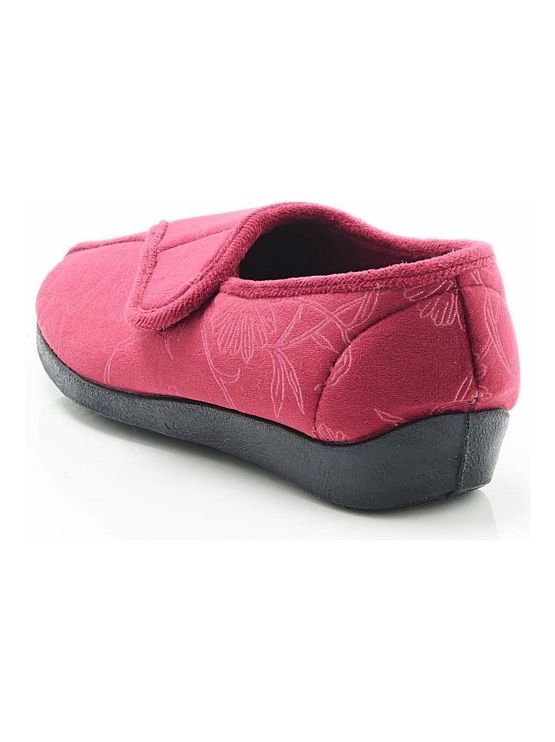 Chaussons à scratch - Damart Rouge - Kiabi