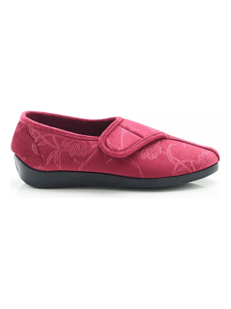 Chaussons à scratch - Damart Rouge - Kiabi