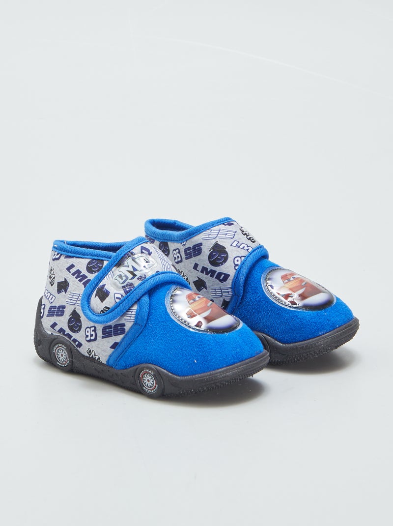Chaussons à scratch 'Cars' bleu - Kiabi