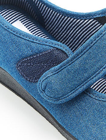 Chaussons à scratch effet jean - Damart
