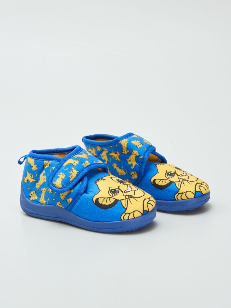 Chaussons à scratch 'Roi Lion' bleu - Kiabi