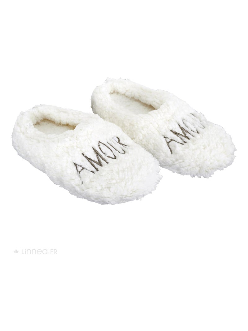 Chaussons AMOUR Blanc - Kiabi