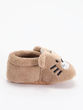 Chaussons animaux chauds