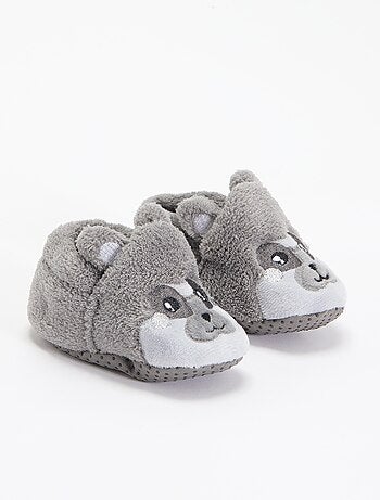 Chaussons animaux chauds