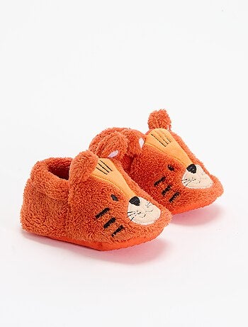 Chaussons animaux chauds