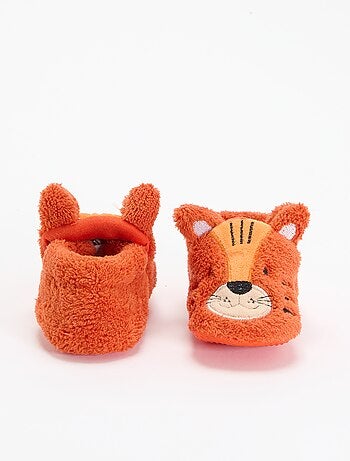 Chaussons animaux chauds
