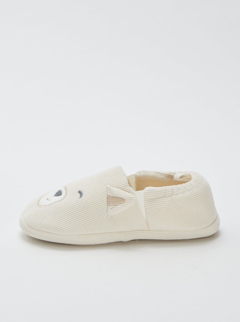Chaussons animés animal Beige - Kiabi