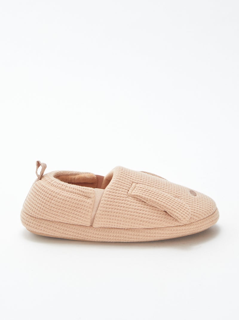 Chaussons animés lapins Beige - Kiabi