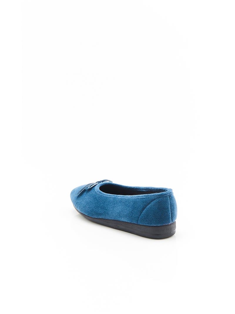 Chaussons aspect velours - Damart Bleu clair - Kiabi