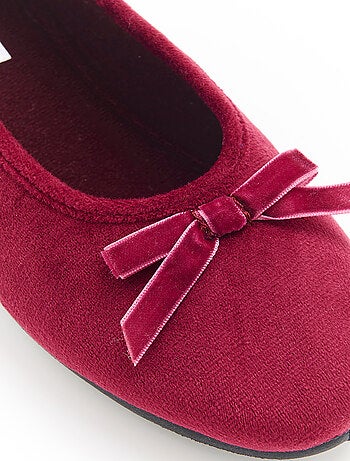 Chaussons aspect velours - Damart