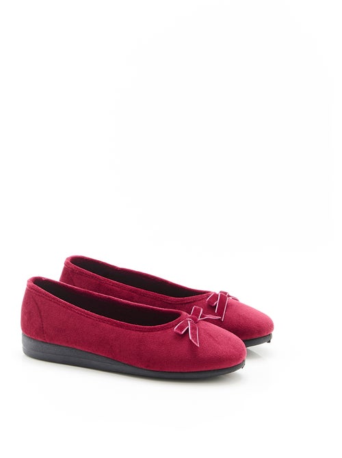 Chaussons aspect velours - Damart - Kiabi