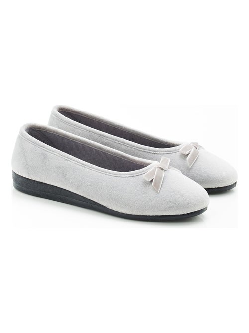 Chaussons aspect velours - Damart - Kiabi