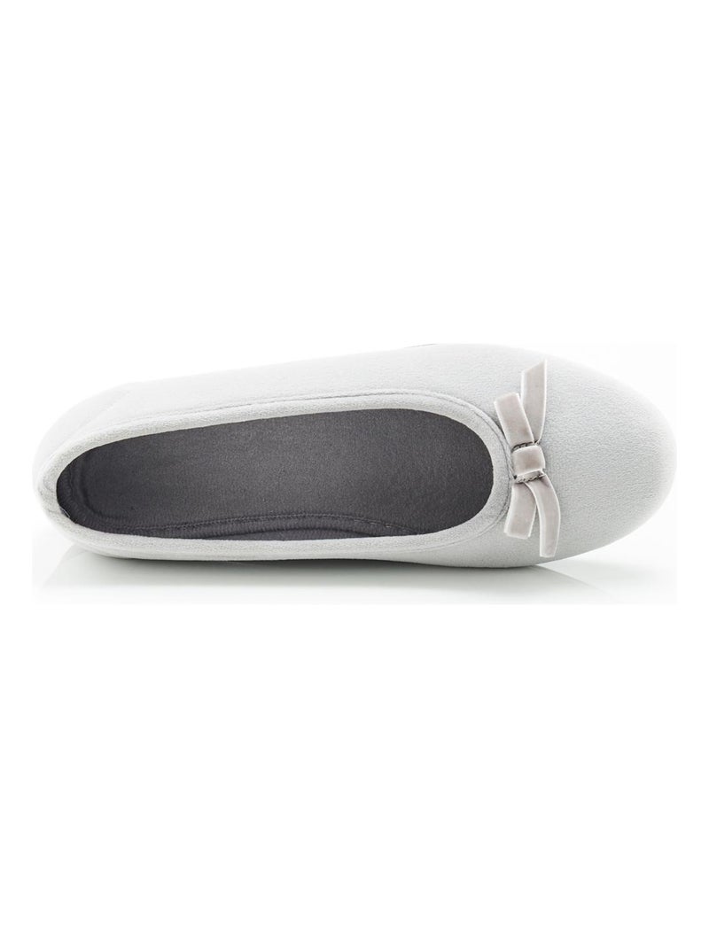Chaussons aspect velours - Damart Gris - Kiabi
