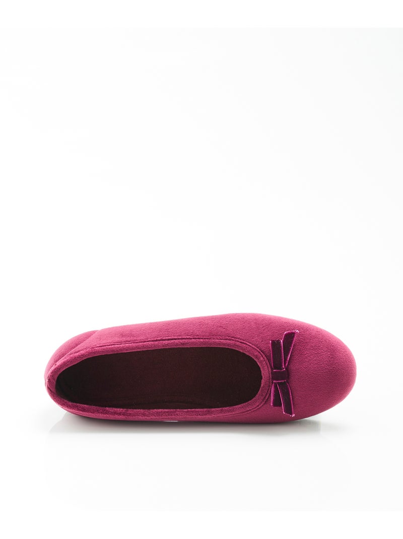 Chaussons aspect velours - Damart Rouge - Kiabi