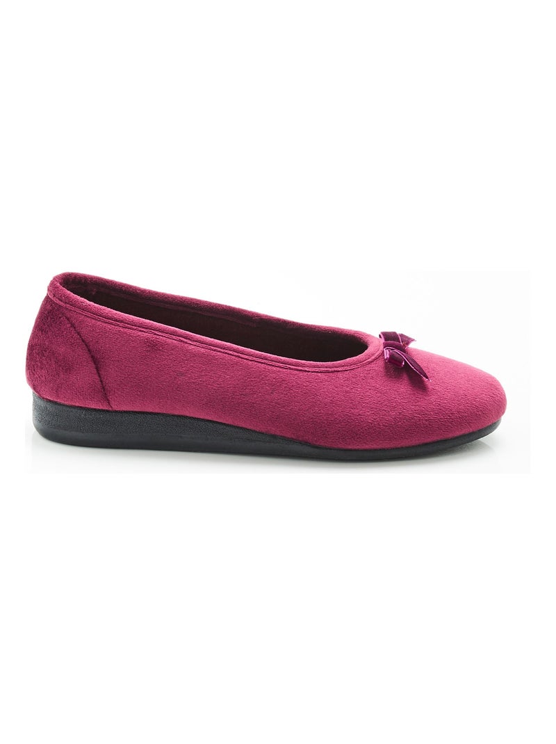 Chaussons aspect velours - Damart Rouge - Kiabi