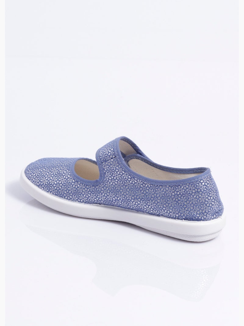 Chaussons babies à scratch largeur confort - Afibel Bleu - Kiabi