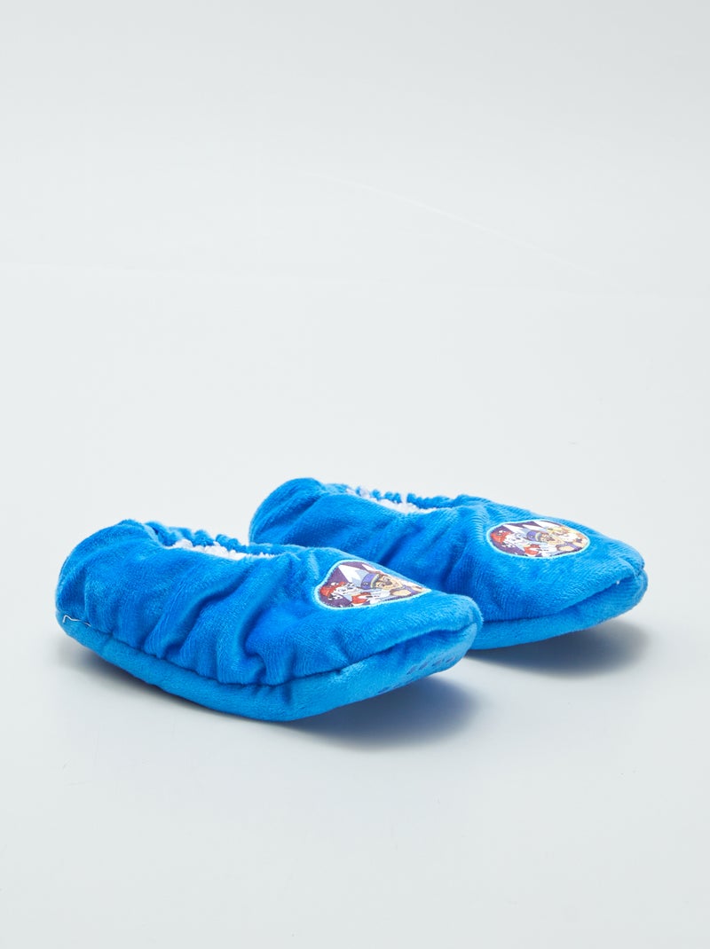 Chaussons ballerine effet moutonné Bleu foncé - Kiabi