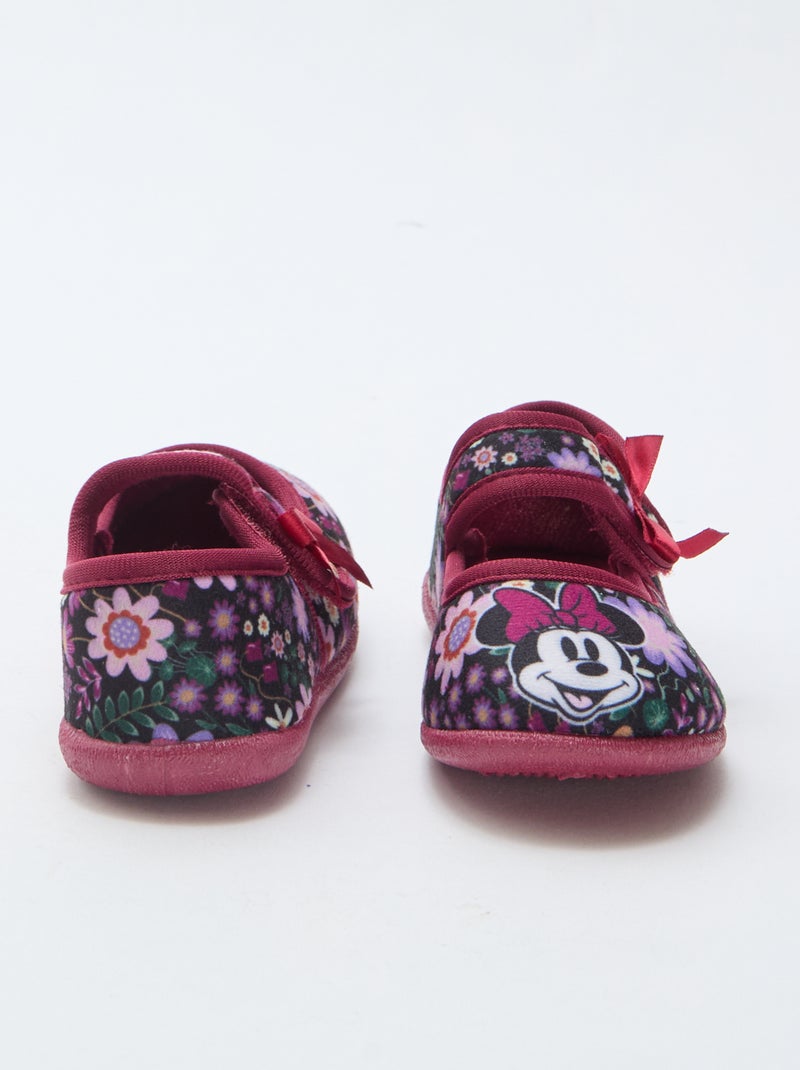 Chaussons ballerines à motif léopard Noir - Kiabi