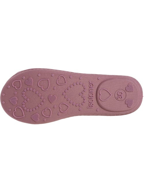 Chaussons ballerines avec élastique de maintien, semelle fille isotoner - Kiabi