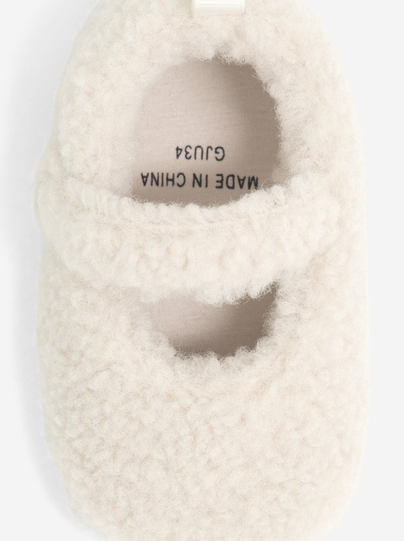 Chaussons ballerines Beige - Kiabi