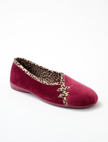 Chaussons ballerines chauds largeur confort