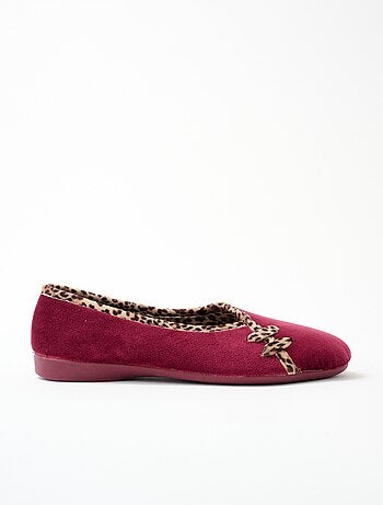 Chaussons ballerines chauds largeur confort