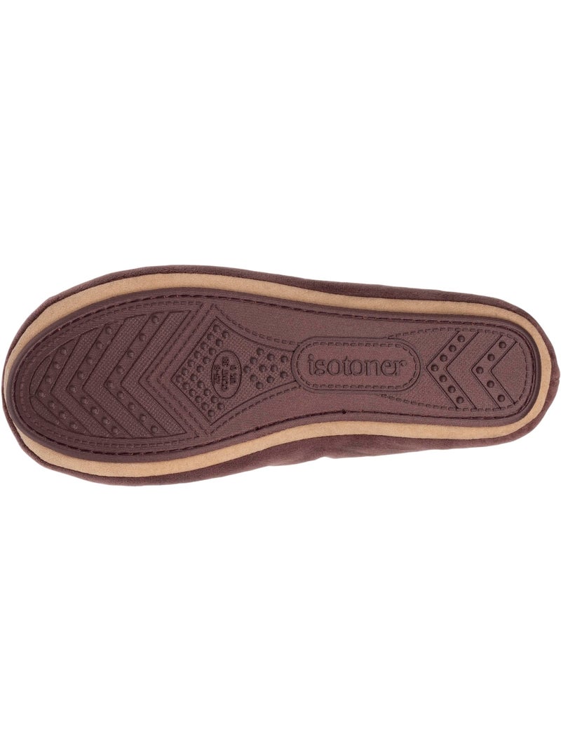 Chaussons ballerines détail nœud précieux femme isotoner Taupe - Kiabi