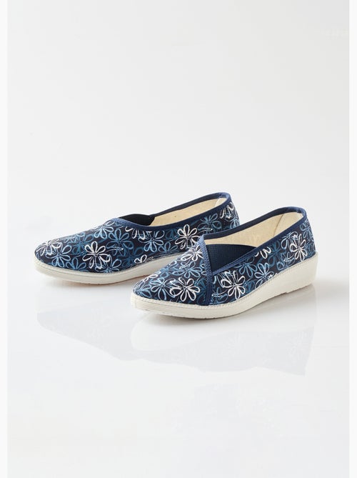 Chaussons ballerines élastiquée imprimées - Afibel - Kiabi
