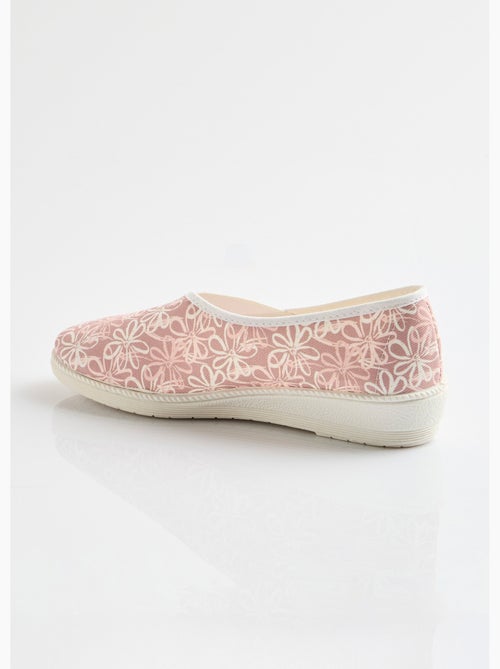 Chaussons ballerines élastiquée imprimées - Afibel - Kiabi