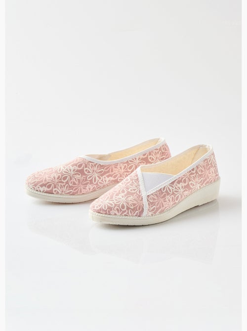Chaussons ballerines élastiquée imprimées - Afibel - Kiabi